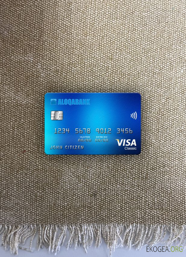 Ouzbékistan Aloqabank visa carte classique photolook recto